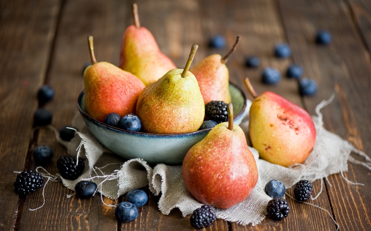 Suculenta fruta, peras fondos de pantalla de alta definición en primer plano #20 - 1280x800