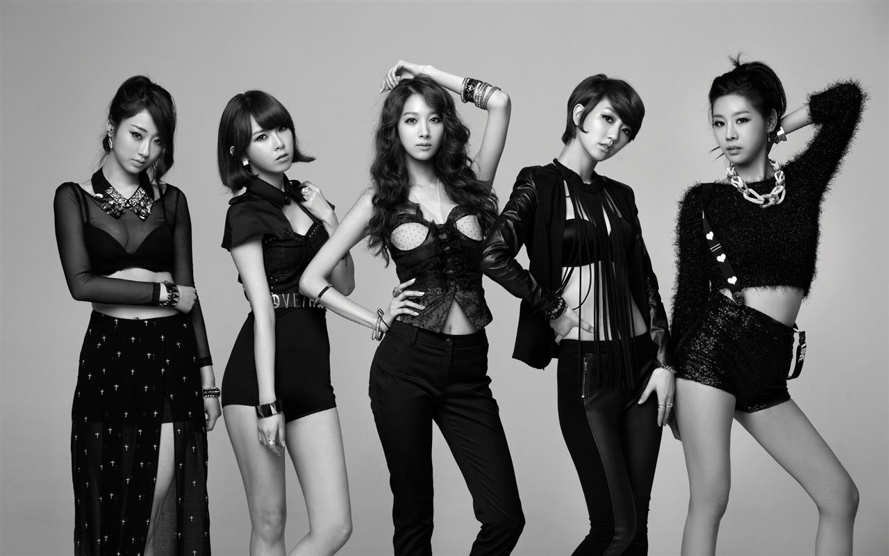 Korean Girl skupina Nine Múzy HD tapety na plochu #4 - 1280x800