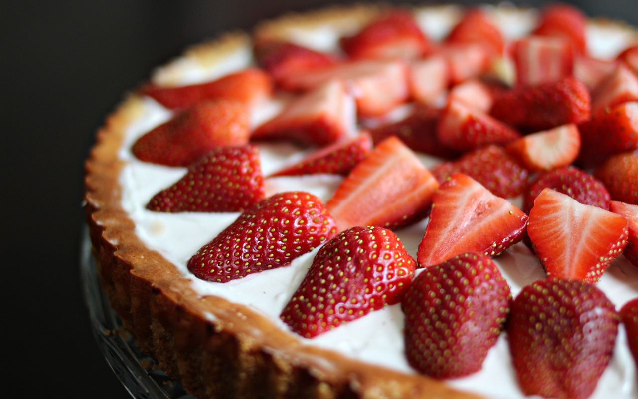 Delicious jahoda dort HD tapety na plochu #4 - 1280x800