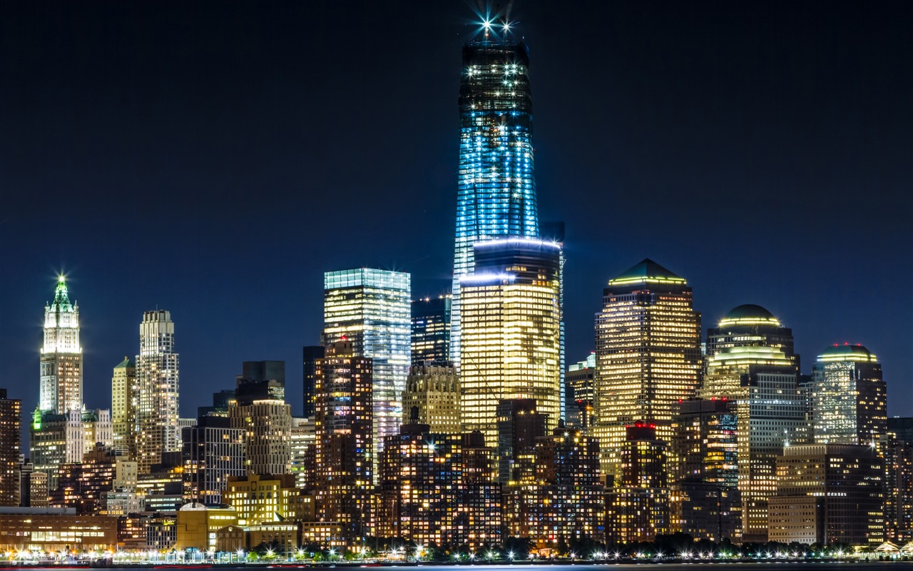 Empire State Building en Nueva York, ciudad wallpapers noche HD #17 - 1280x800