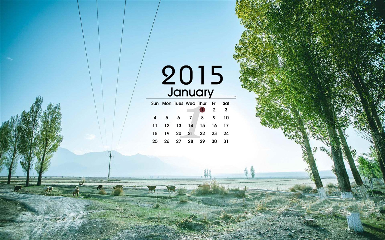 January 2015 calendar wallpaper (1) #13 - 1280x800