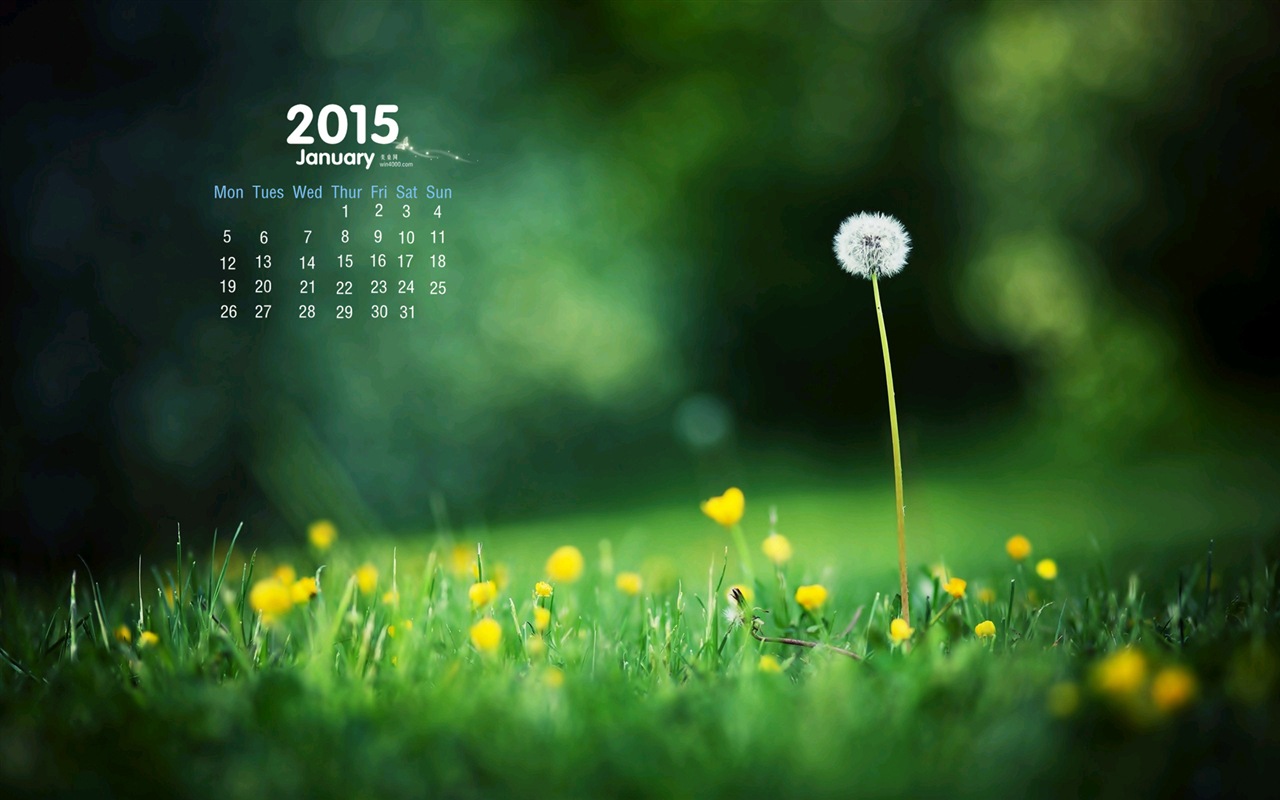 January 2015 calendar wallpaper (1) #15 - 1280x800