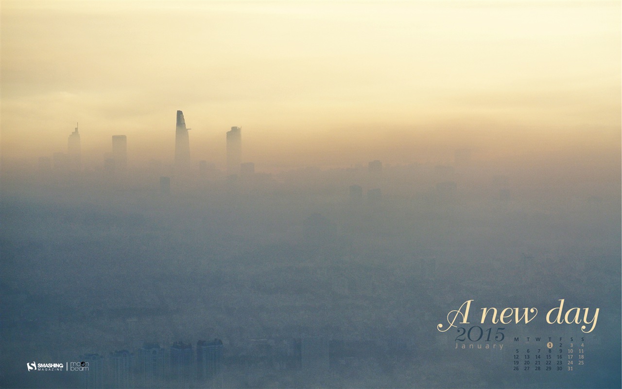 2015年1月 月曆壁紙(二) #4 - 1280x800