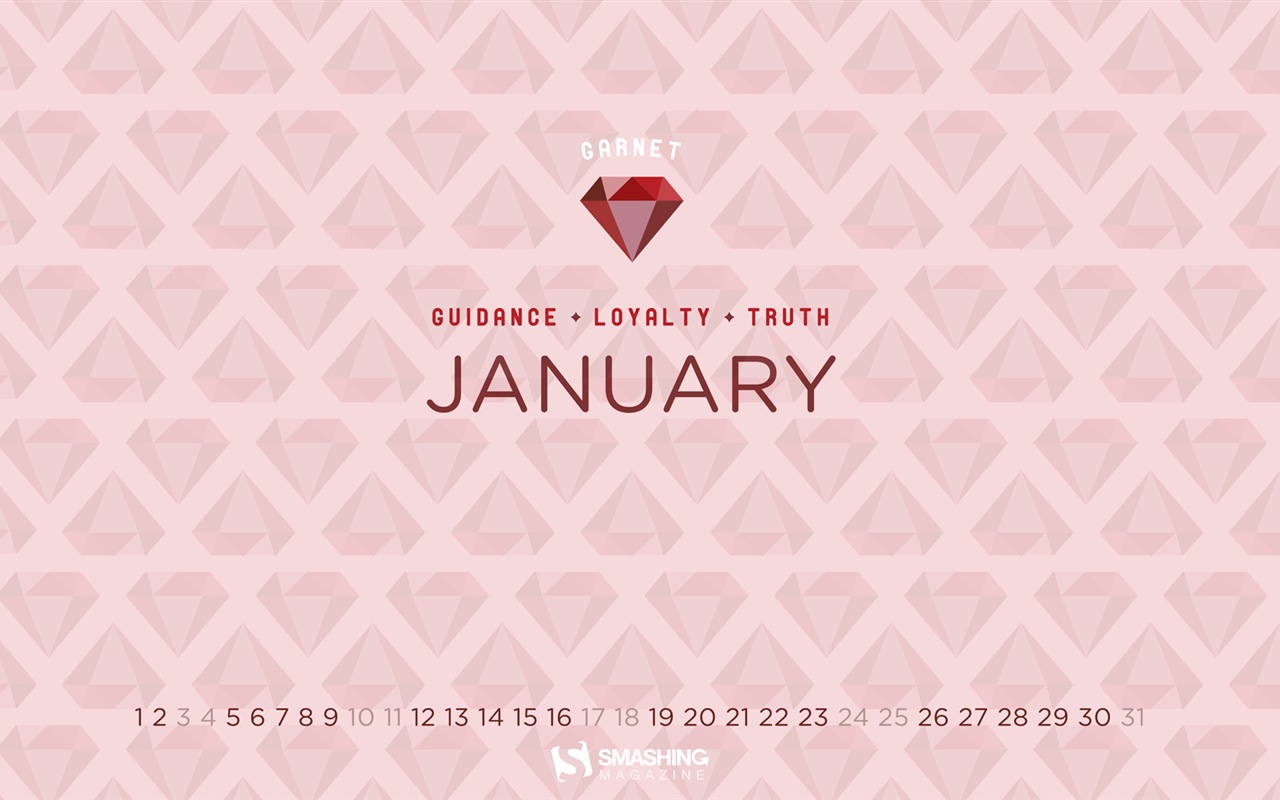 Janvier 2015 calendar fond d'écran (2) #8 - 1280x800