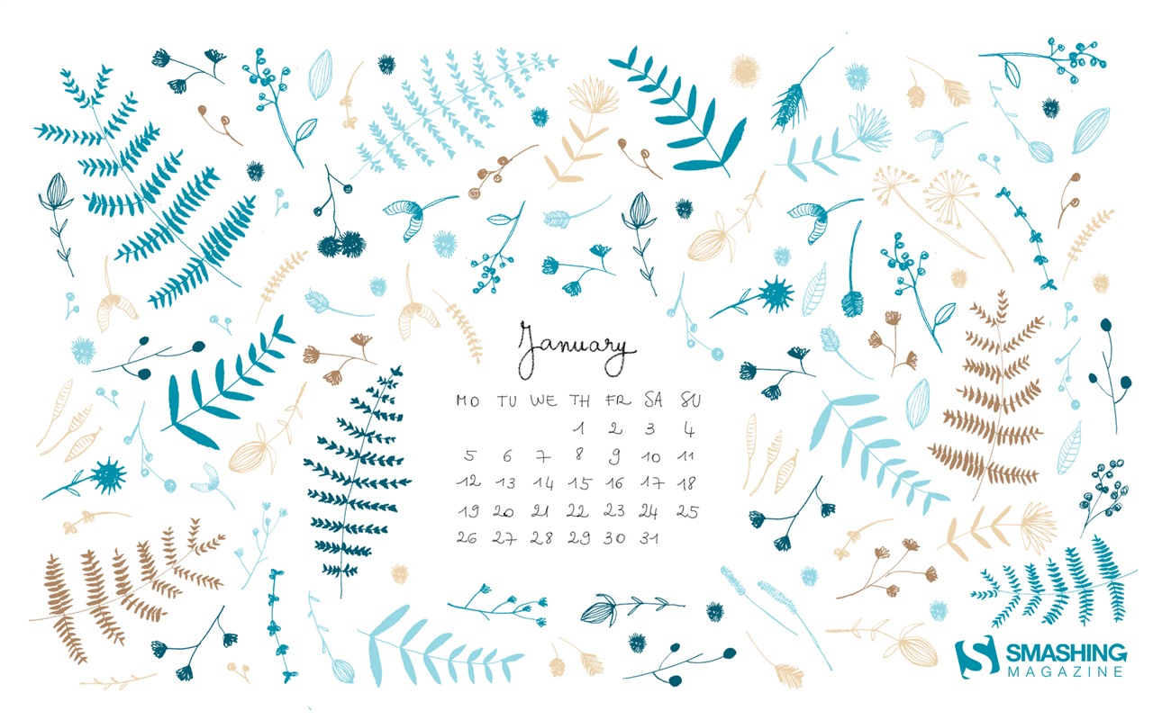 Januar 2015 Kalender Wallpaper (2) #20 - 1280x800