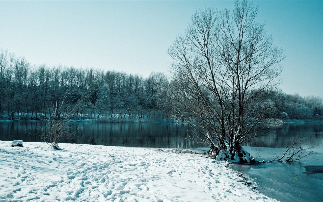 Neige d'hiver fonds d'écran HD magnifique de paysages #6 - 1280x800