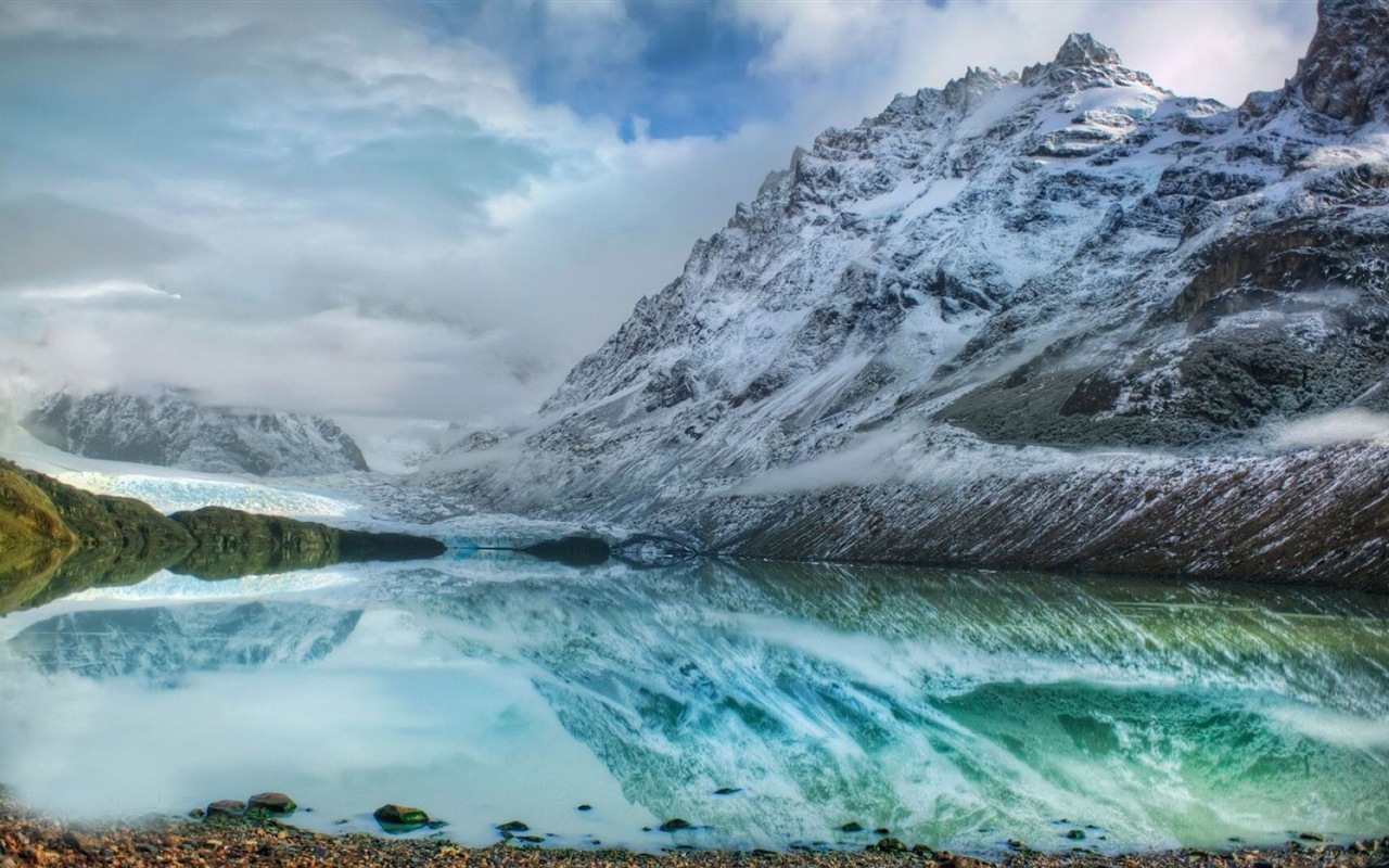 Neige d'hiver fonds d'écran HD magnifique de paysages #9 - 1280x800