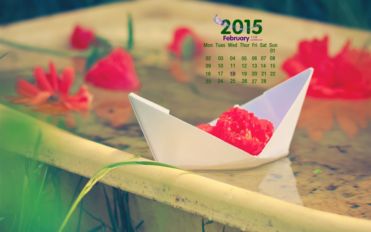 Februar 2015 Kalender Wallpaper (1) #3 - 1280x800