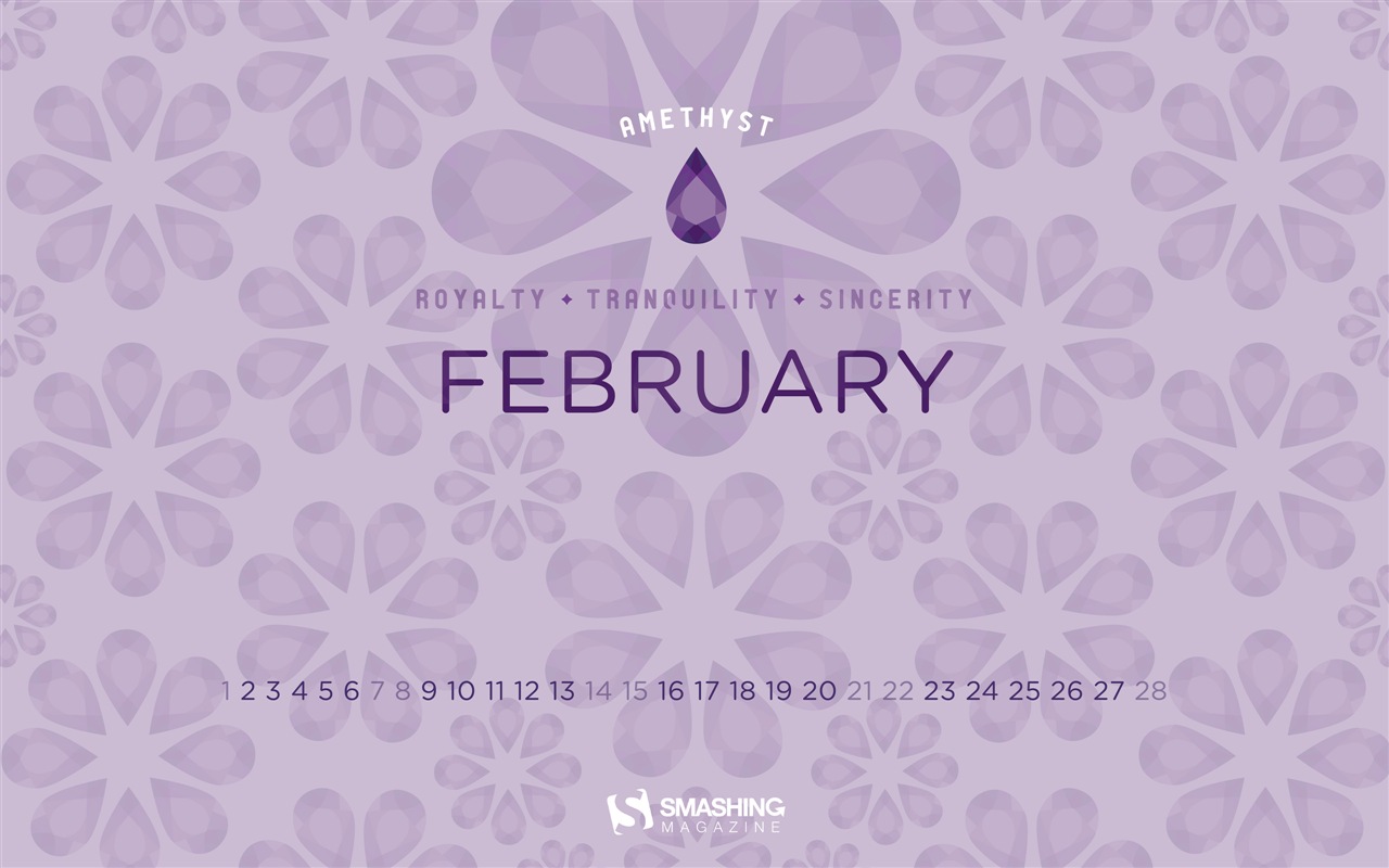 Februar 2015 Kalender Wallpaper (2) #2 - 1280x800
