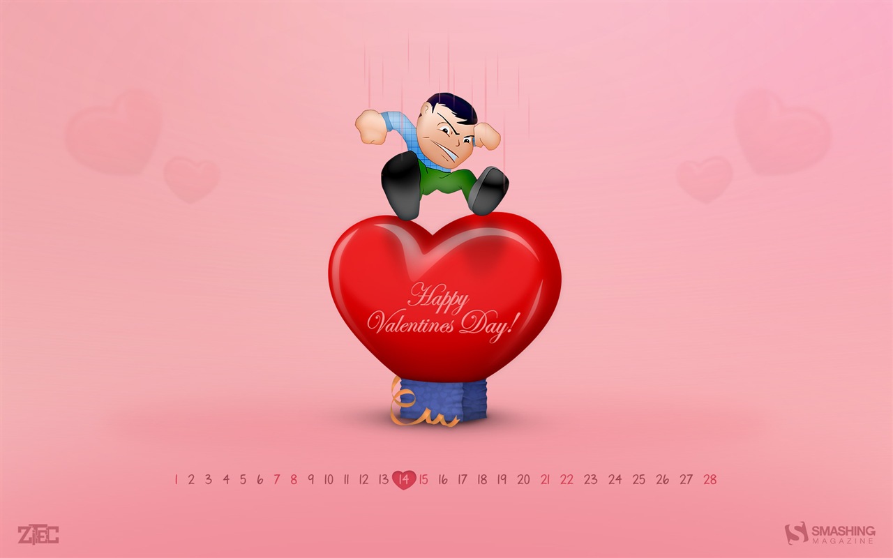 February 2015 Calendar wallpaper (2) #16 - 1280x800