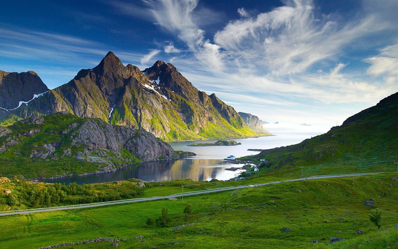 Nordic herrliche Landschaft HD Wallpaper #1 - 1280x800