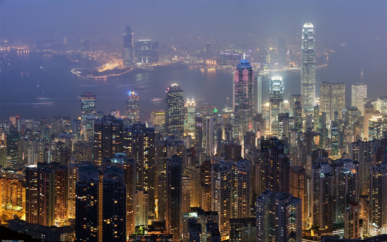 Paysage urbain beaux fonds d'écran HD de Hong Kong #11 - 1280x800
