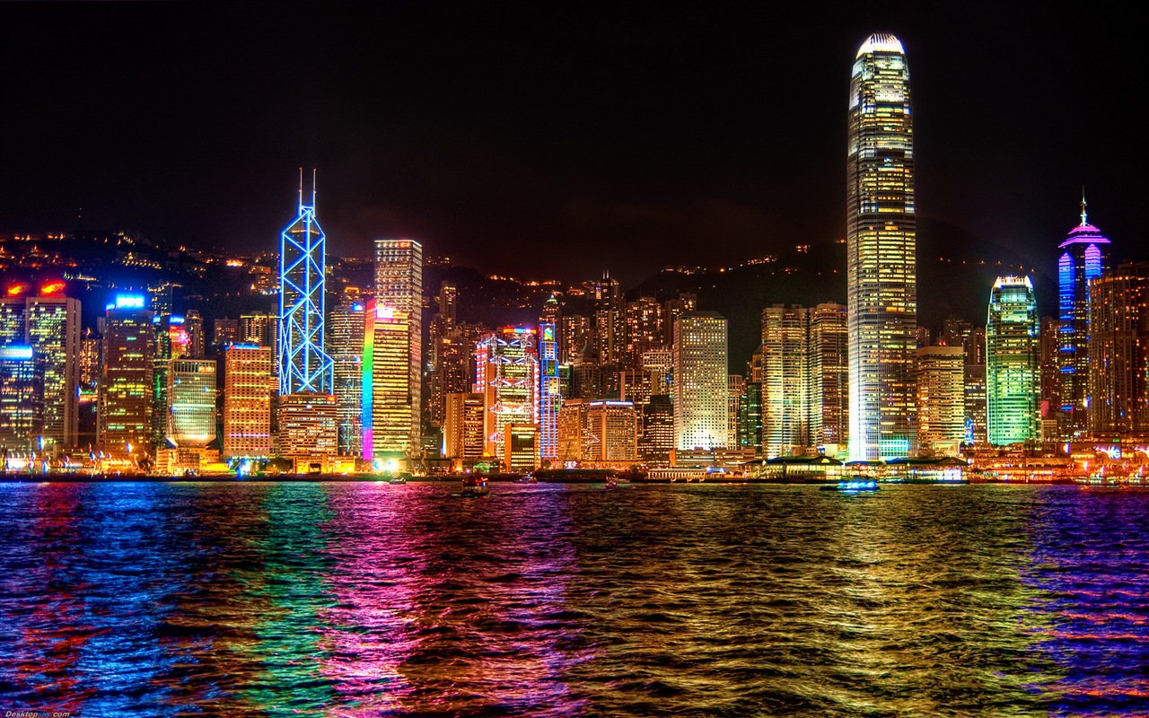 Paysage urbain beaux fonds d'écran HD de Hong Kong #13 - 1280x800