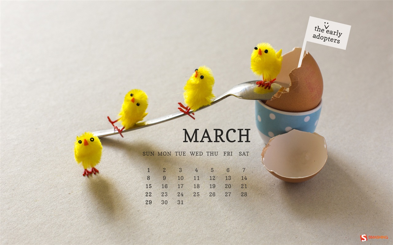 March 2015 Calendar wallpaper (2) #5 - 1280x800