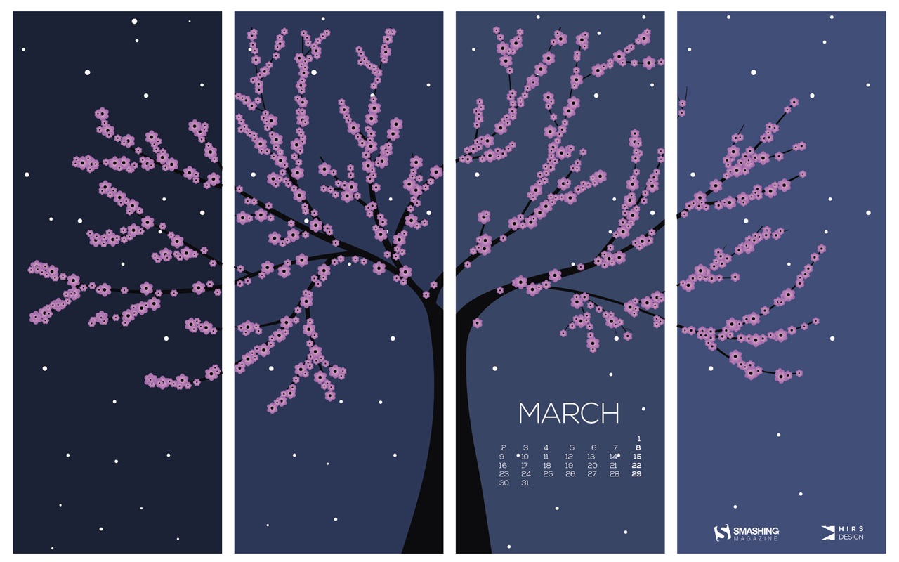 March 2015 Calendar wallpaper (2) #15 - 1280x800