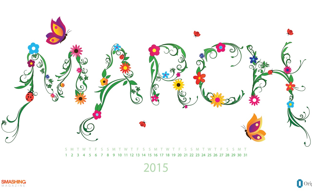 2015年3月 月曆壁紙(二) #16 - 1280x800