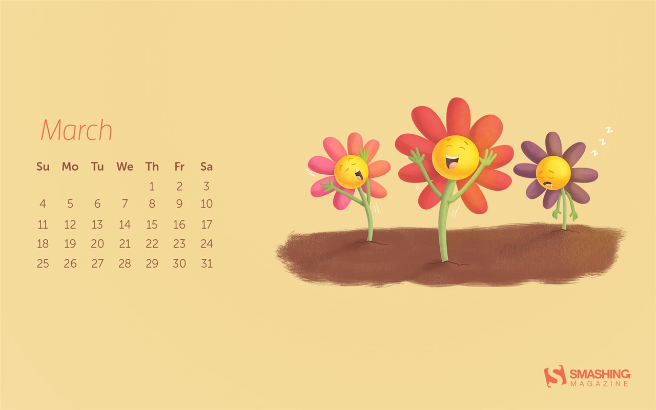 March 2015 Calendar wallpaper (2) #20 - 1280x800