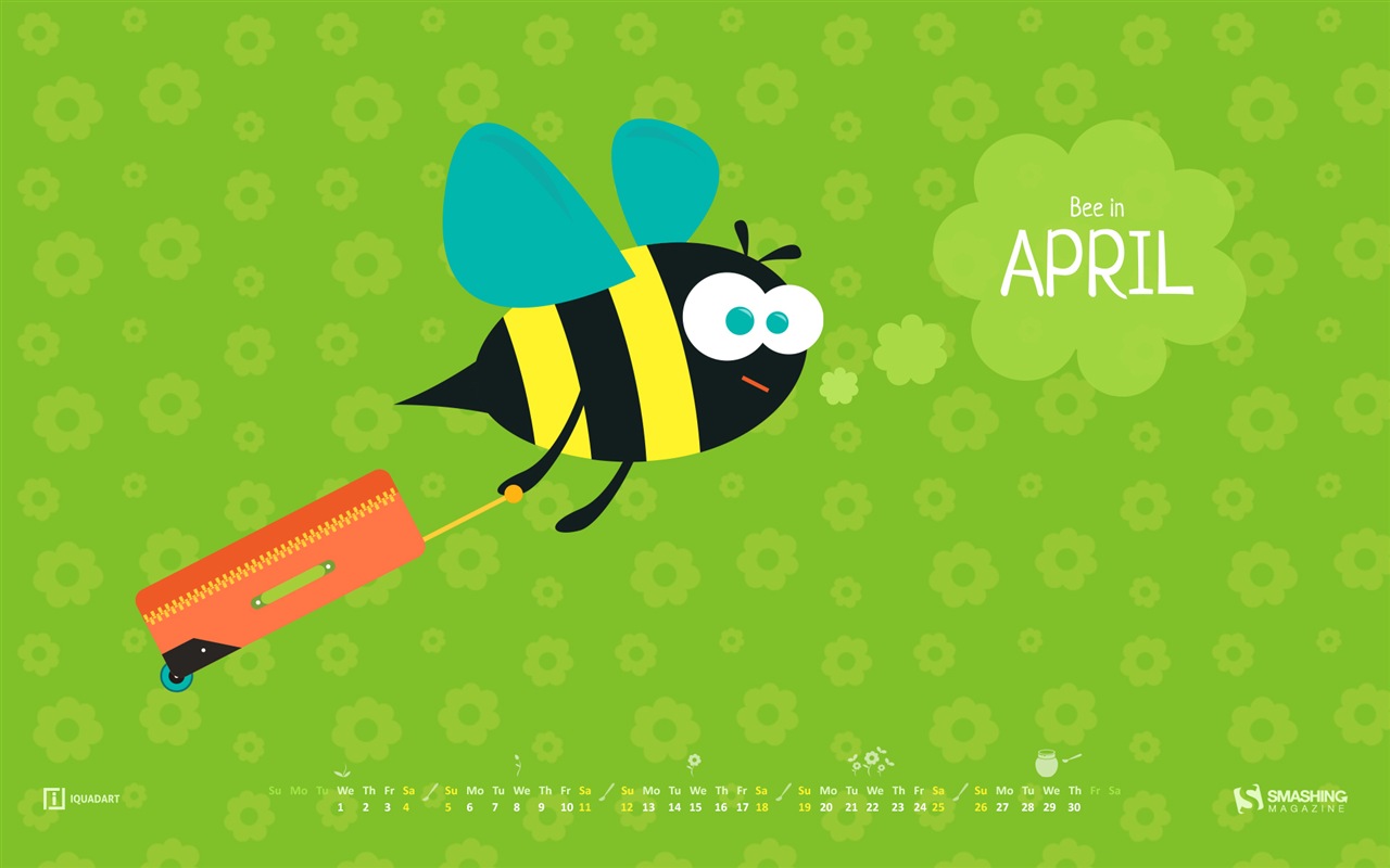 April 2015 calendar wallpaper (1) #5 - 1280x800