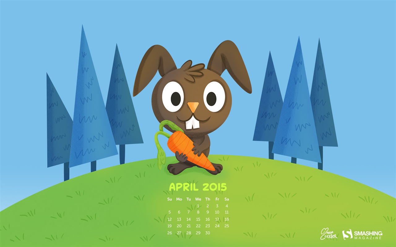 April 2015 Kalender Wallpaper (1) #8 - 1280x800