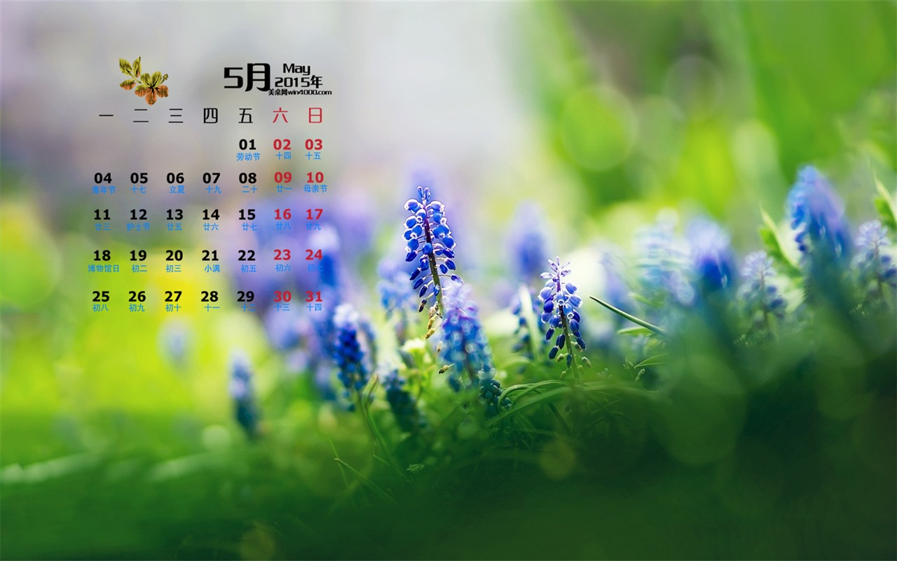 Mai 2015 Kalender Wallpaper (1) #16 - 1280x800