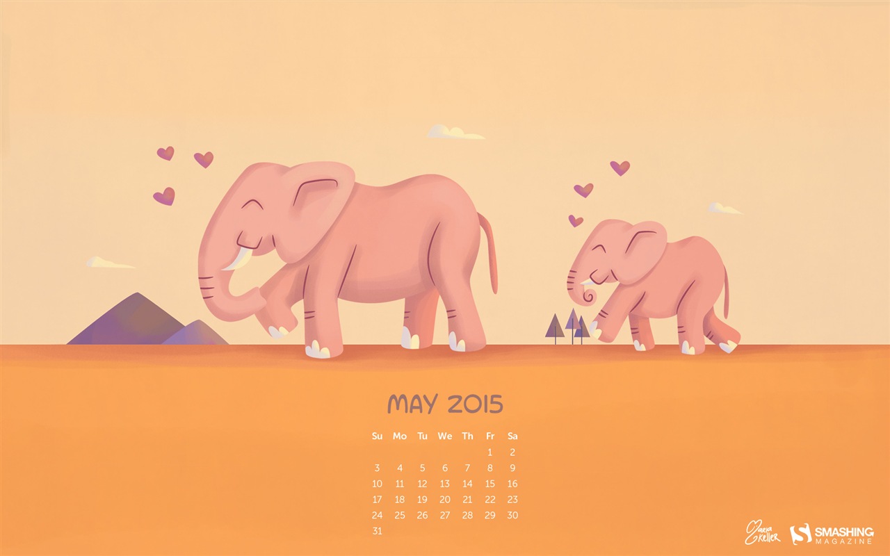 05. 2015 kalendář tapety (2) #20 - 1280x800