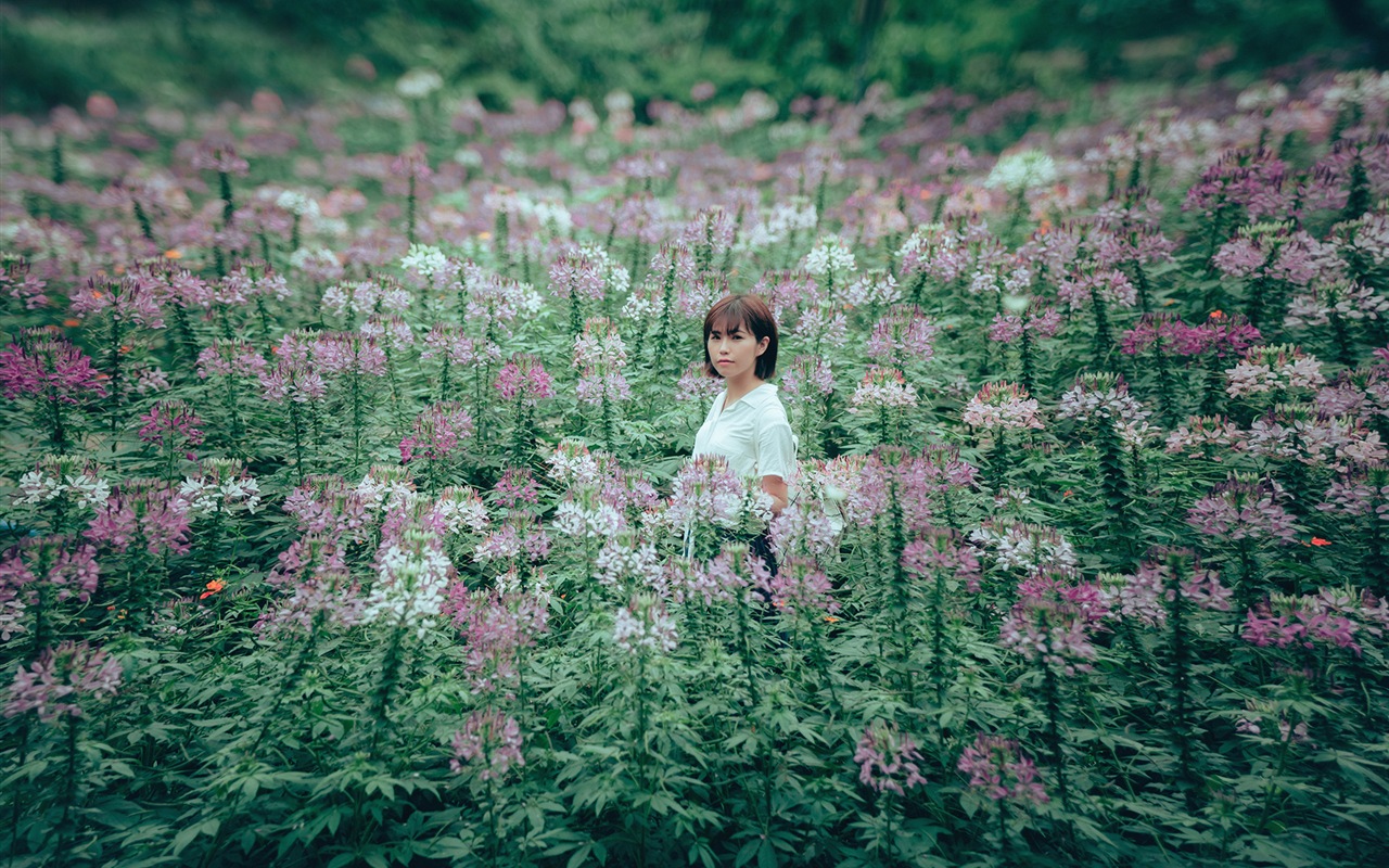 Čisté dívka tapety #8 - 1280x800