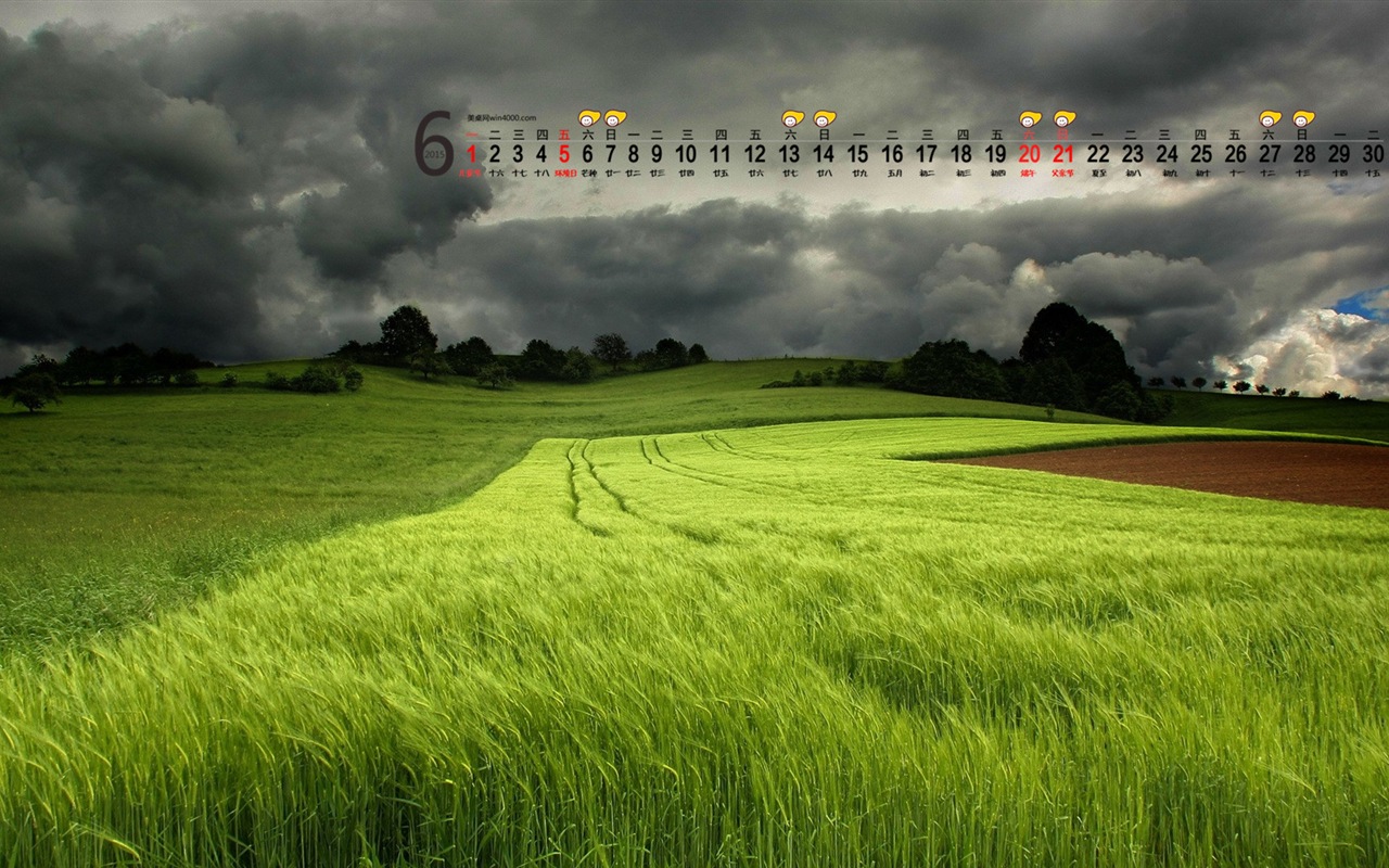 Června 2015 kalendář tapety (1) #19 - 1280x800