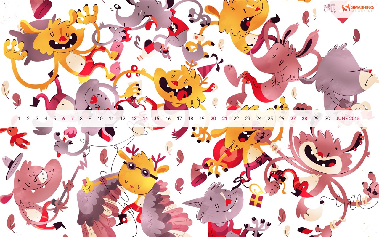 June 2015 calendar wallpaper (2) #5 - 1280x800