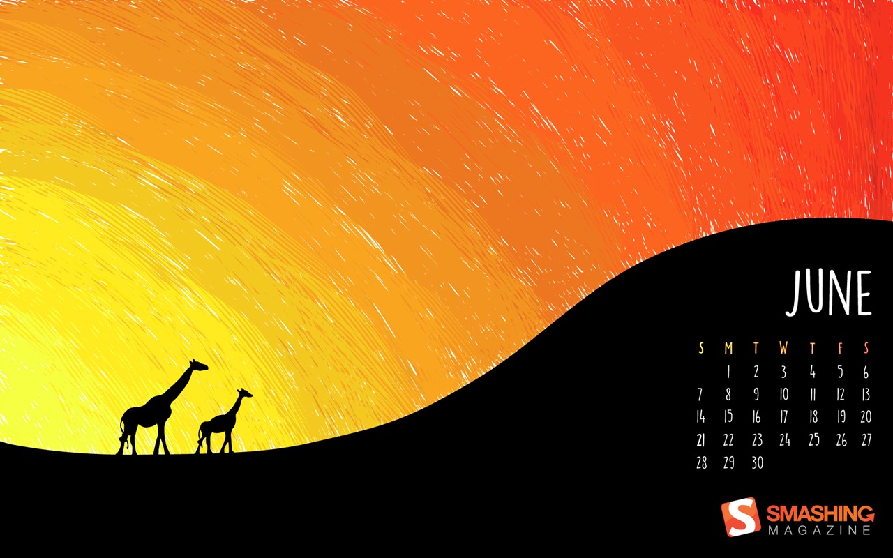 Června 2015 kalendář tapety (2) #20 - 1280x800
