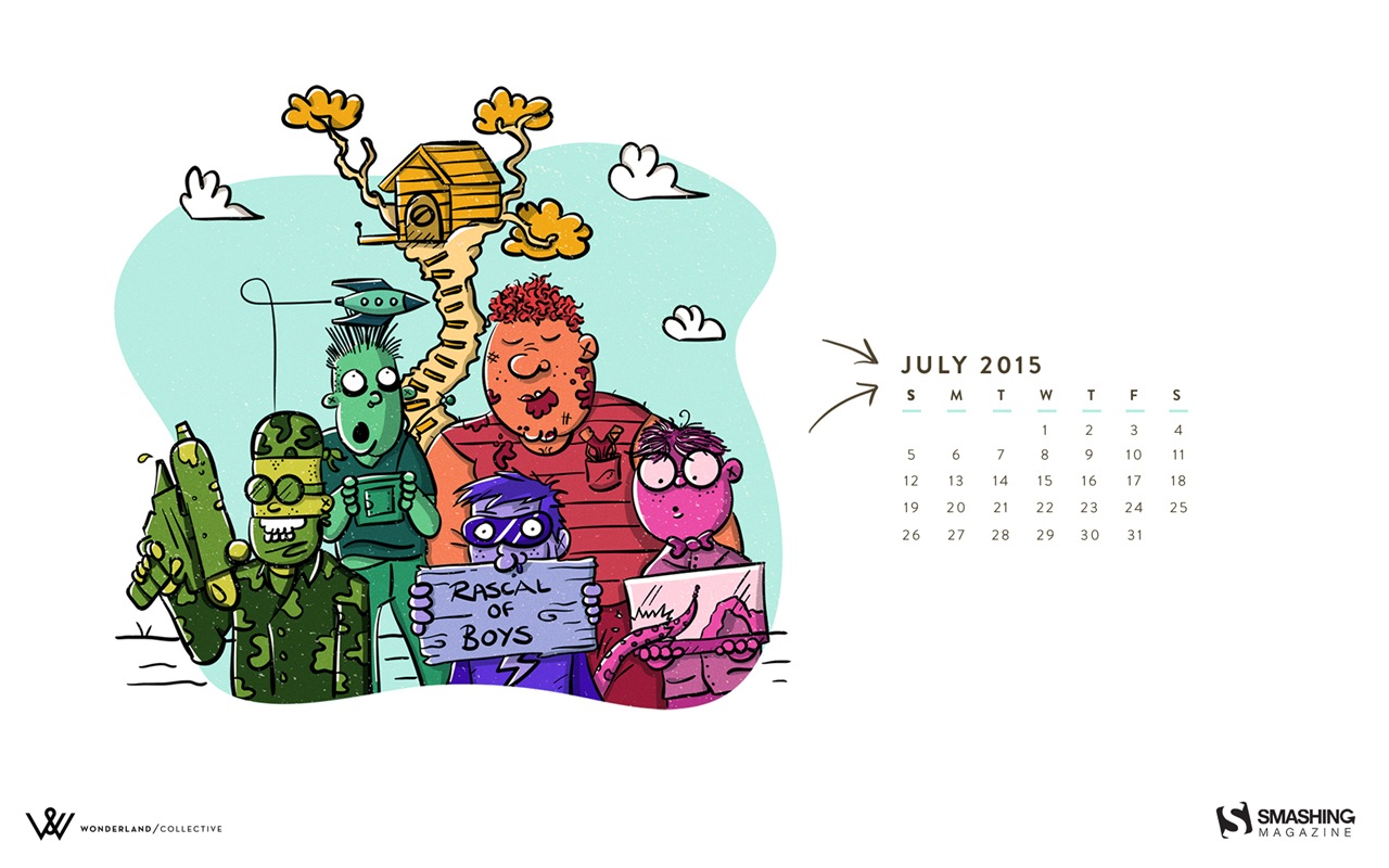 07. 2015 kalendář tapety (2) #9 - 1280x800