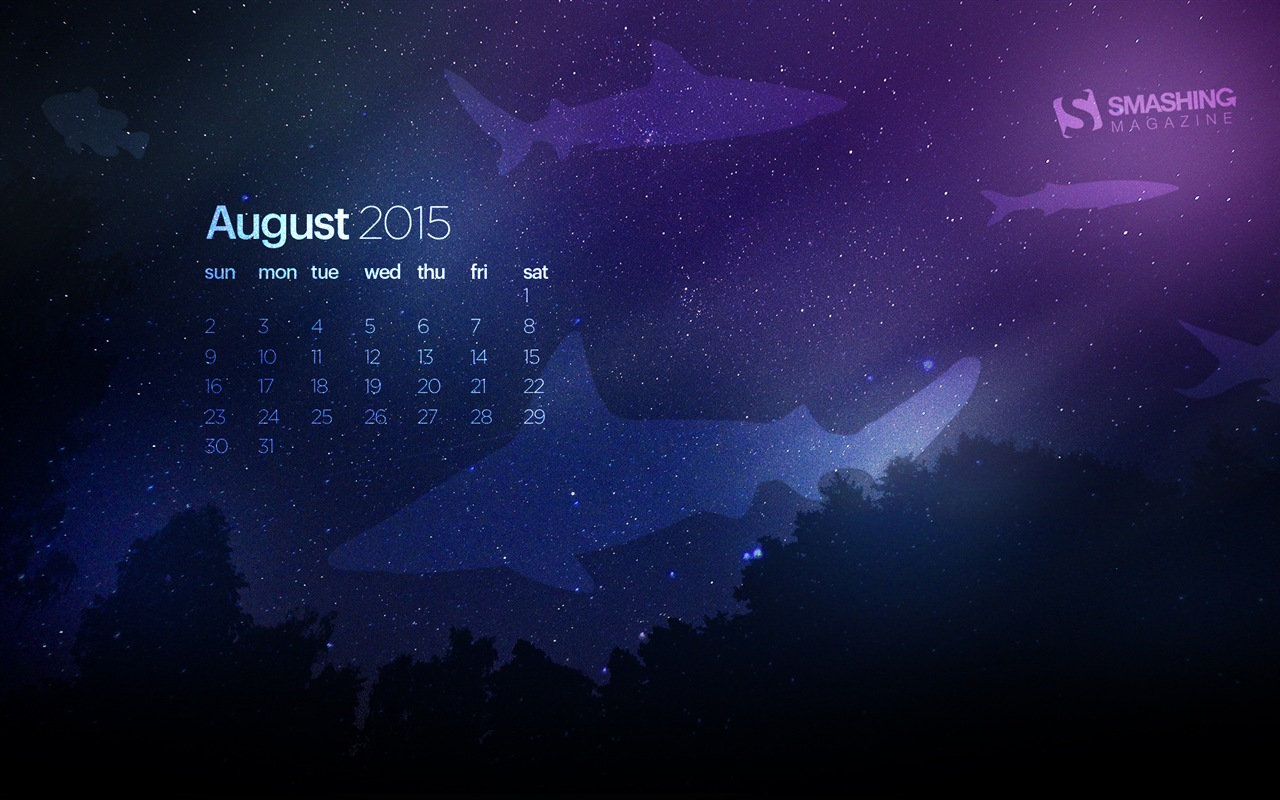 August 2015 calendar wallpaper (2) #19 - 1280x800