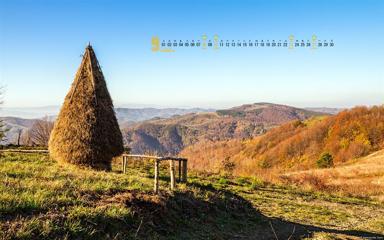 Září 2015 kalendář tapety (1) #4 - 1280x800
