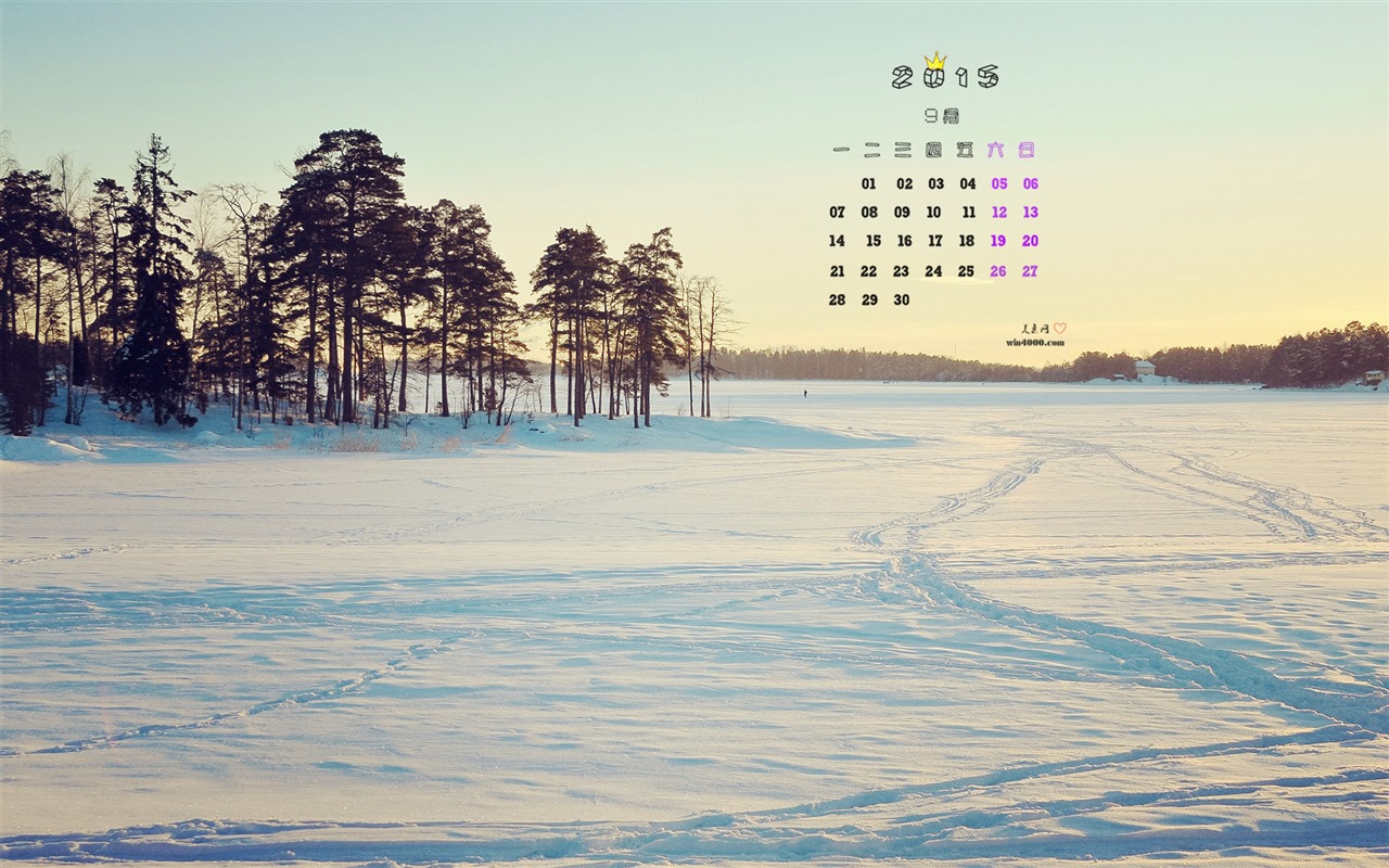 Září 2015 kalendář tapety (1) #8 - 1280x800