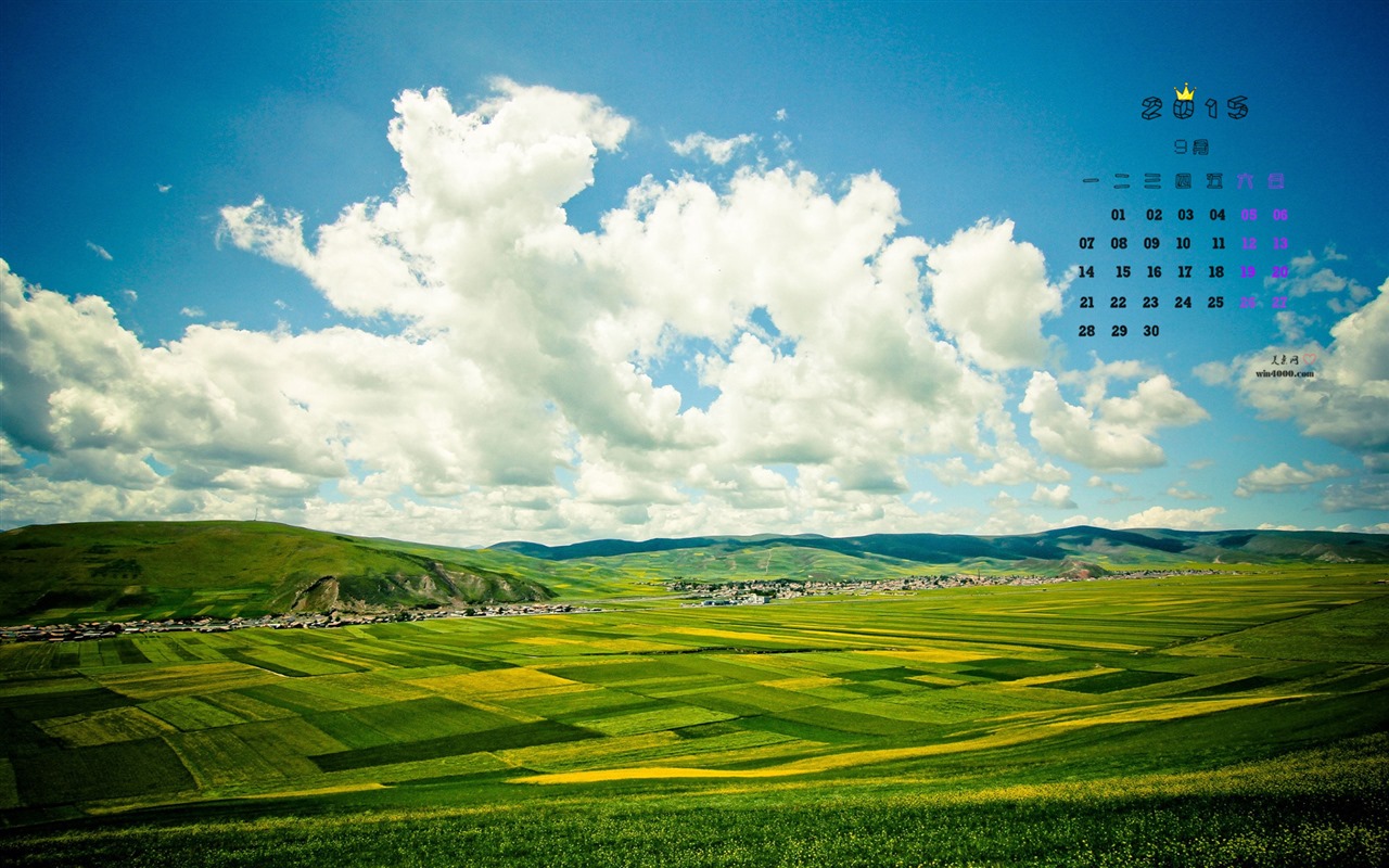 Září 2015 kalendář tapety (1) #10 - 1280x800