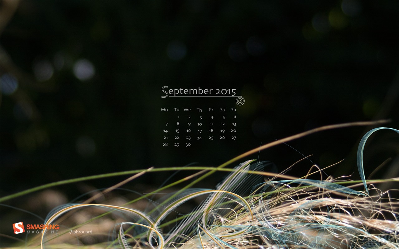 Září 2015 kalendář tapety (2) #19 - 1280x800