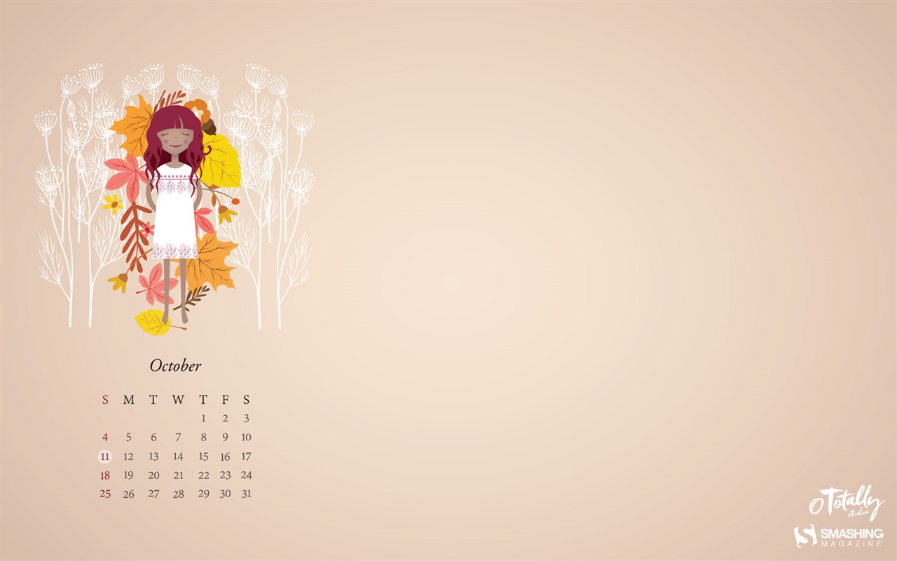 October 2015 calendar wallpaper (2) #15 - 1280x800