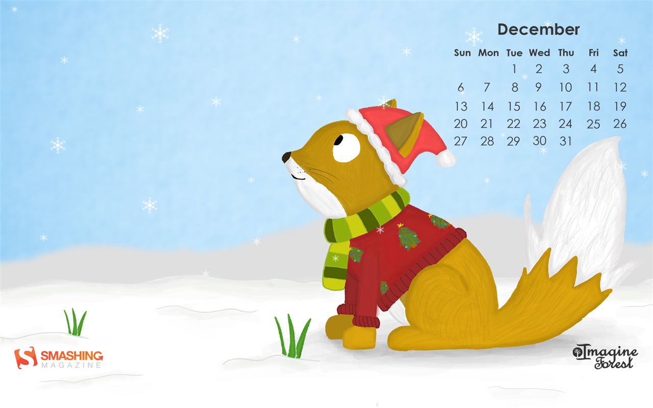 Dezember 2015 Kalender Wallpaper (2) #1 - 1280x800