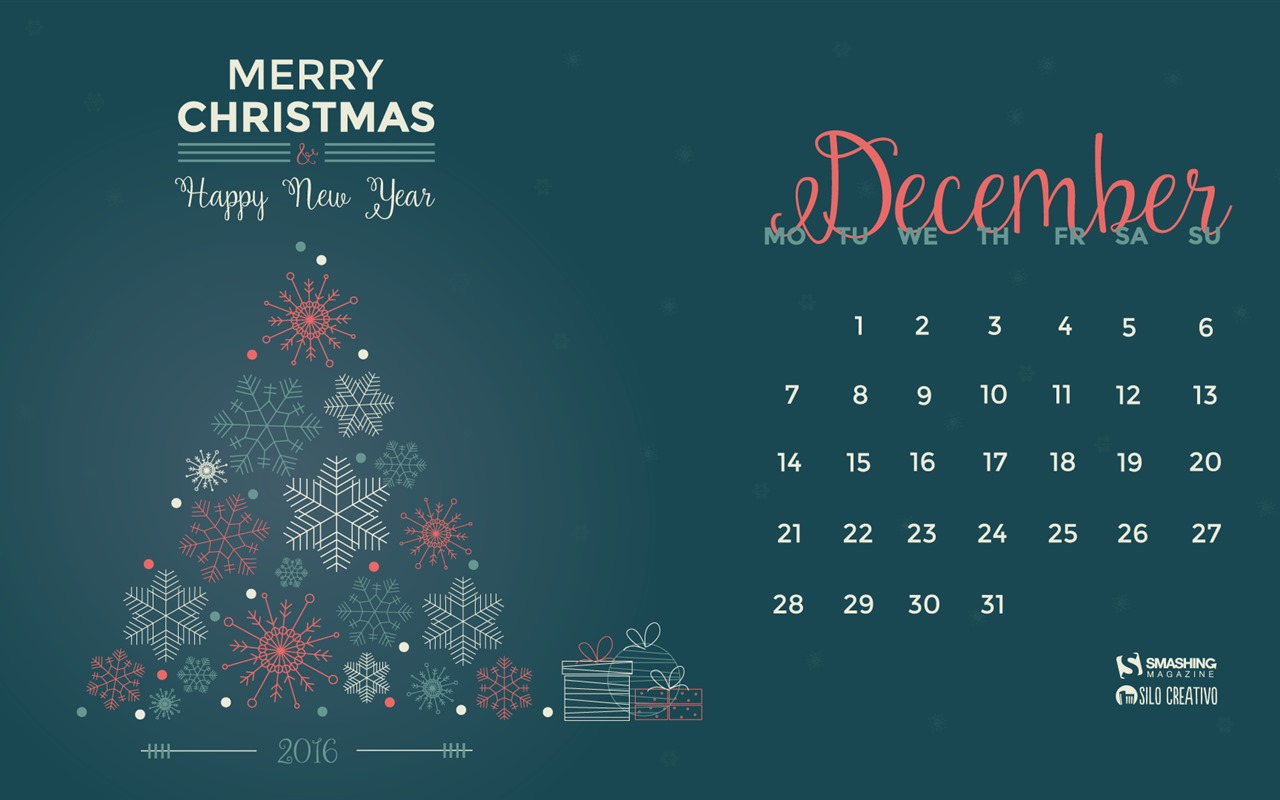 Dezember 2015 Kalender Wallpaper (2) #3 - 1280x800