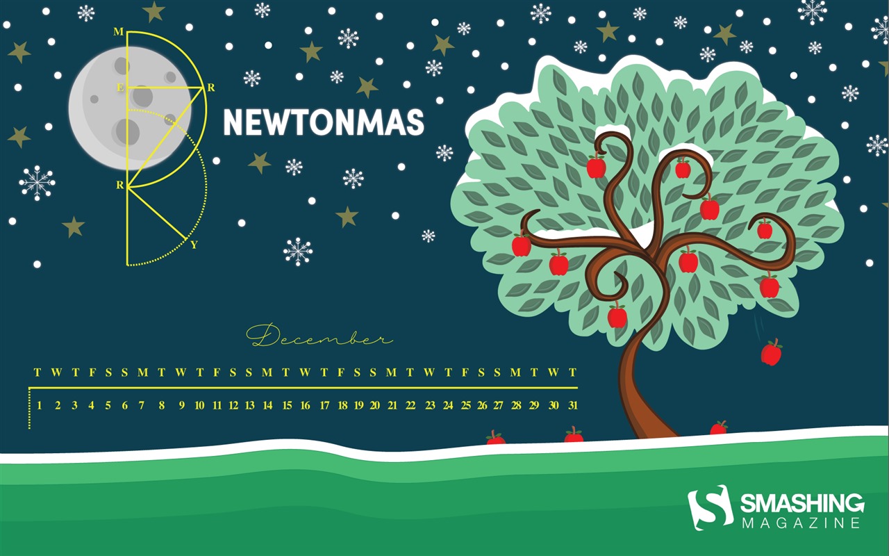 December 2015 Calendar wallpaper (2) #11 - 1280x800