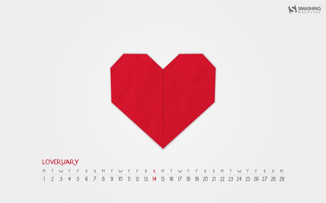 February 2016 Calendar wallpaper (2) #11 - 1280x800