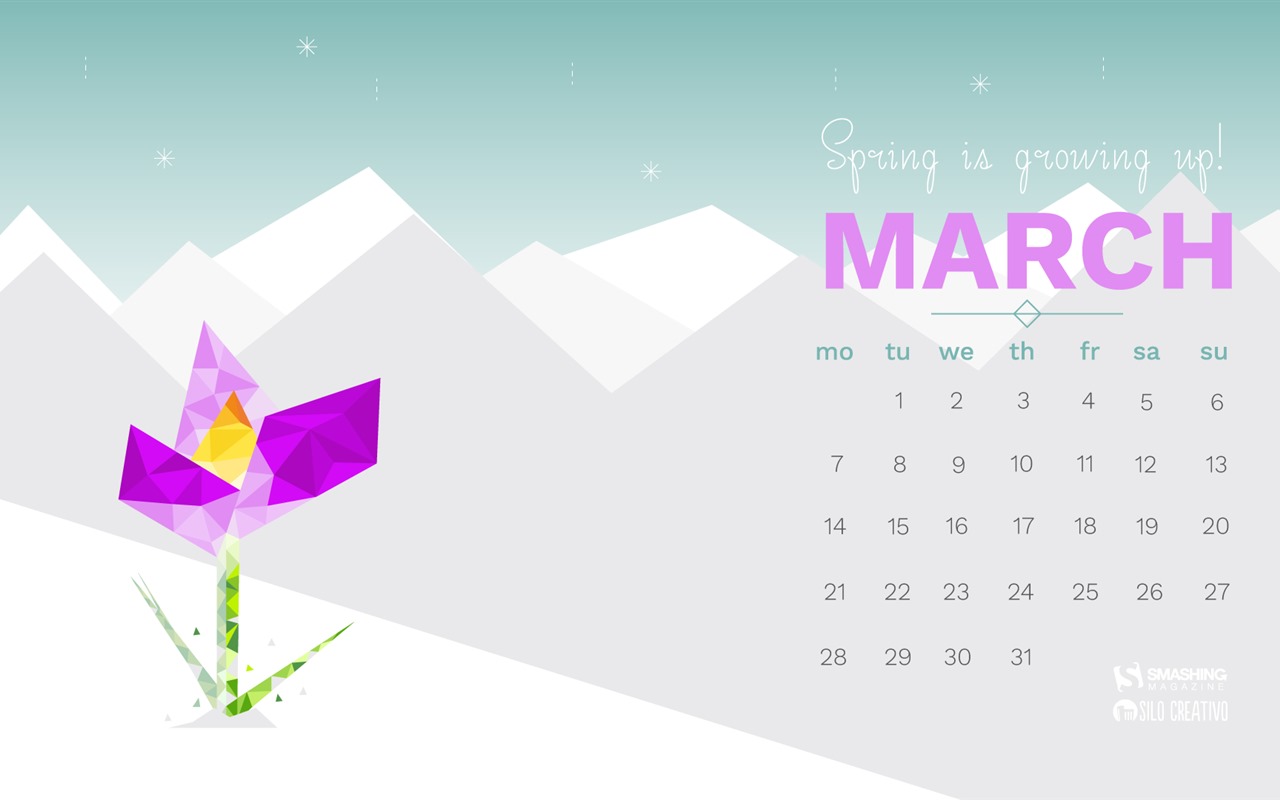 March 2016 calendar wallpaper (2) #12 - 1280x800