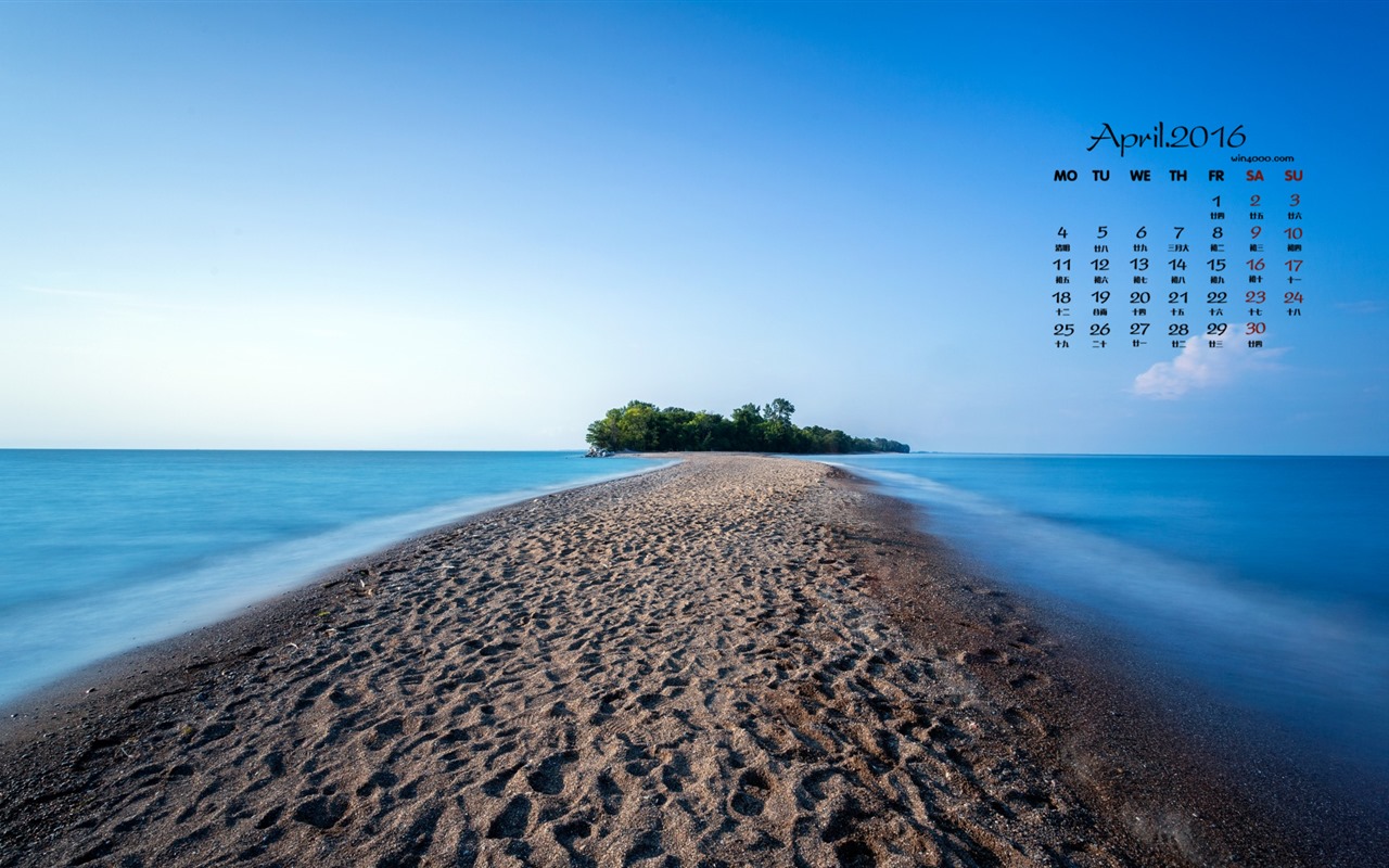 April 2016 calendar wallpaper (1) #8 - 1280x800
