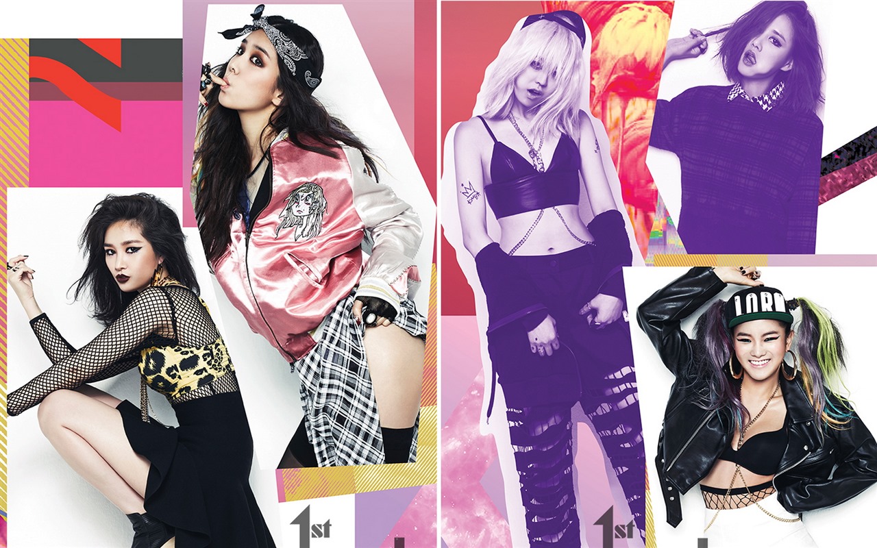 Spica Korejky hudební idol kombinační tapety HD #10 - 1280x800