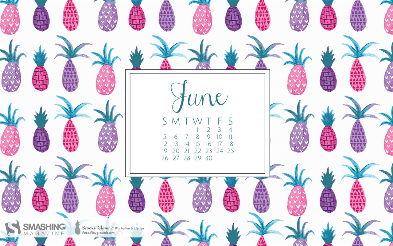 Juni 2016 Kalender Wallpaper (2) #15 - 1280x800