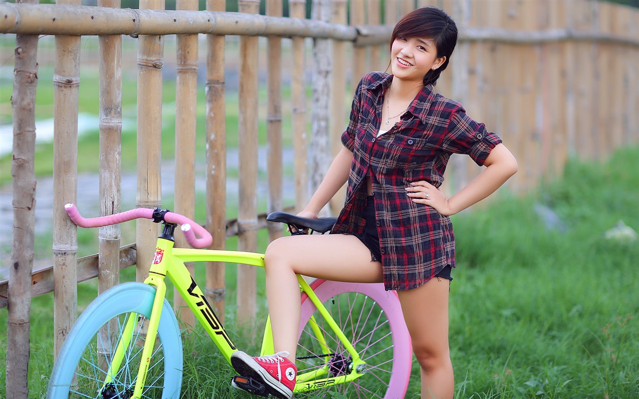 Čistá a krásná mladá Asiatka kolekce HD tapety na plochu (2) #12 - 1280x800