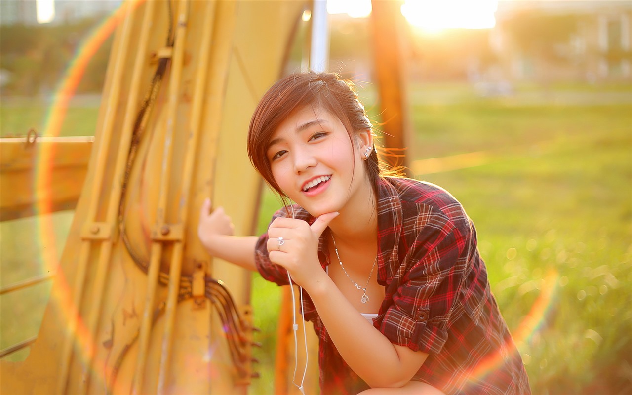 순수하고 사랑스러운 젊은 아시아 여자의 HD 월페이퍼 컬렉션 (2) #13 - 1280x800