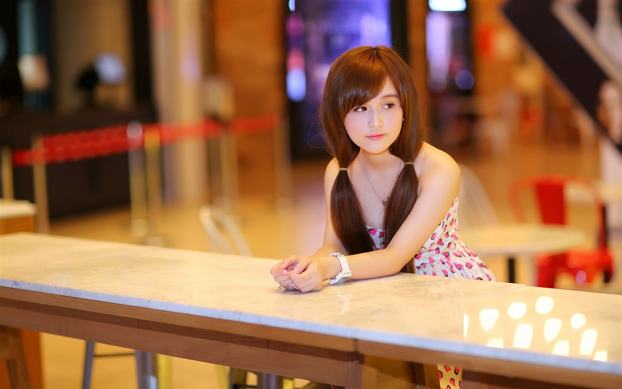 Pure and lovely young Asian girl HD wallpapers collection (2) #38 - 1280x800