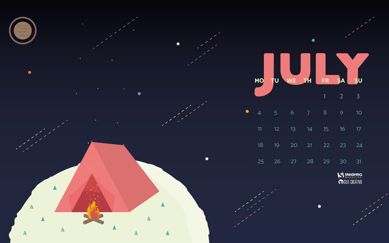 Juli 2016 Kalender Wallpaper (1) #16 - 1280x800