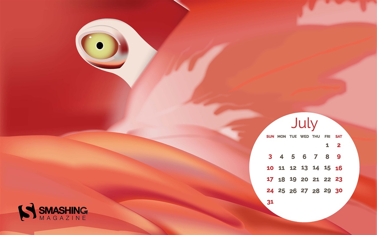 July 2016 calendar wallpaper (2) #14 - 1280x800