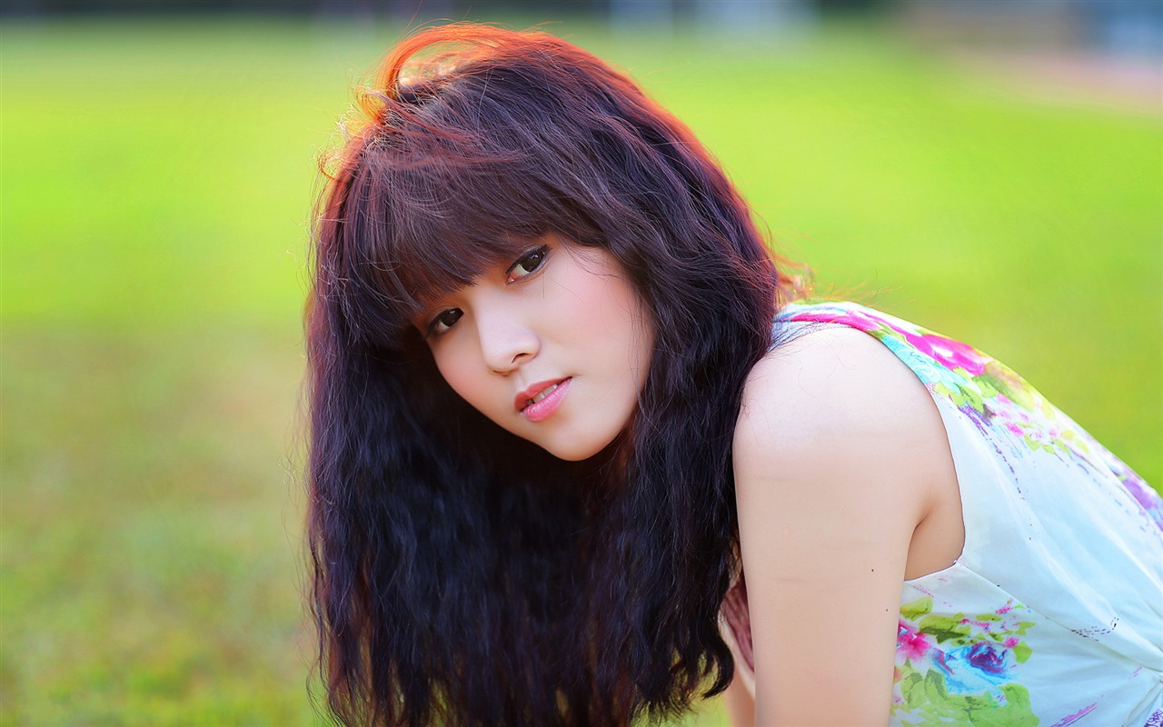 Pure and lovely young Asian girl HD wallpapers collection (3) #1 - 1280x800